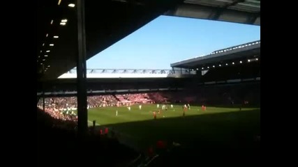 The kop sing youll never walk alone 