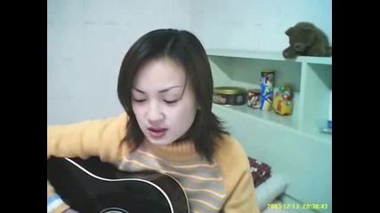 Beautiful girl singing and Playing.. 