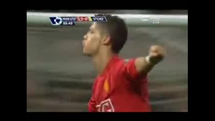 15.11.2008 Манчестър Юнайтед - Сток Сити 5:0 - Кристиано Роналдо супер гол 