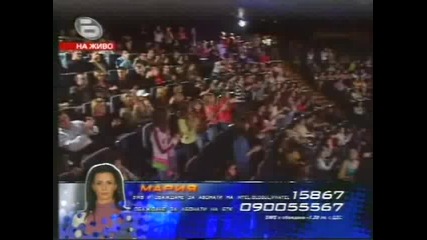 Изпълнението на МАРИЯ с което тя остана в music idol! 16.04.2008 HQ