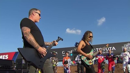 Metallica Performs The National Anthem @ X Games, 2015