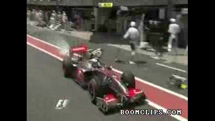 F1 Бразилия пожара в Pit Stop видео - Спорт клипове - Boomclips.com 
