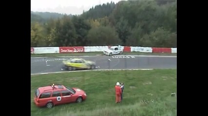 Crash Bmw M3 E30 at Hatzenbach