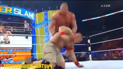 Summerslam 2014: John Cena vs. Brock Lesnar Highlights