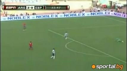 Аржентина - Испания 4:1 - Приятелски Мач | 08.09.2010 