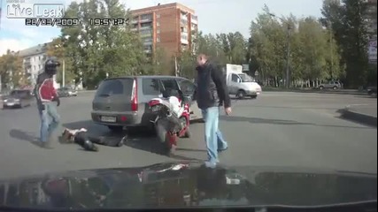 Побой на пътя - Русия
