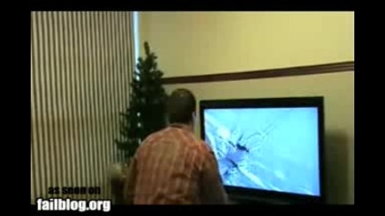 Ето така се чупи плазмен телевизор!