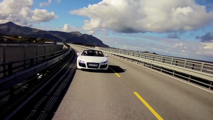 Hd Viking Routes - 2011 Audi R8 Spyder Tackles Norway's Atlantic Road