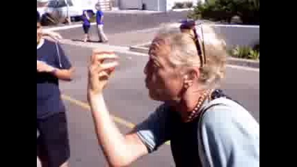 Crazy iphone Lady