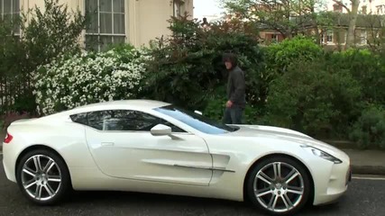 White Aston Martin One