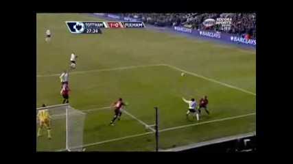Tottenham 1 - 0 Fulham (crouch) 