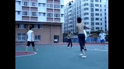 Ниски Китайци Играят Баскет