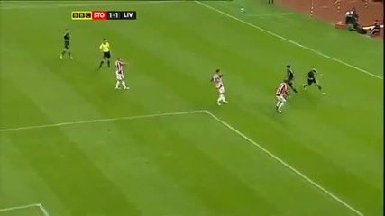 Luis Suarez Goal Vs Stoke City - Carling Cup.