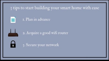 Smart Home- 3 tips to start building Your Smart Home with Ease