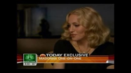 Madonna I am because we are promo tour Today show