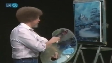 S24 Радостта на живописта с Bob Ross E03 Teton Winter ღобучение в рисуване, живописღ