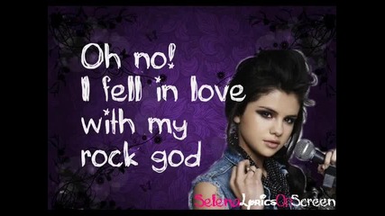 Превод! Selena Gomez & The scene - Rock God - Lyrics On Screen