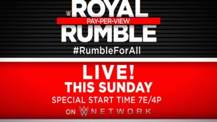 Universal Champion Brock Lesnar vs. Braun Strowman vs. Kane, this Sunday at Royal Rumble