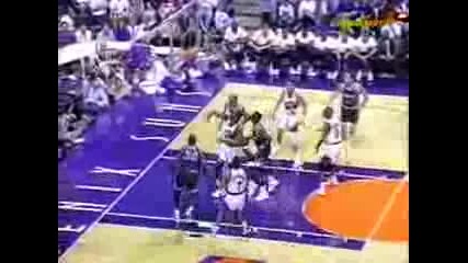 Shaq Breaks The Basketball Goal Down