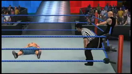 The Rock People Elbow John Cena