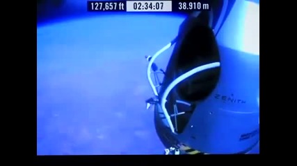 Felix Baumgartner Space Jump Record from 24mils 36km with 730mils Speed - 10_14_2012
