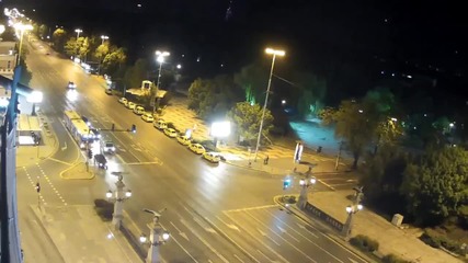time lapse - орлов мост през ноща