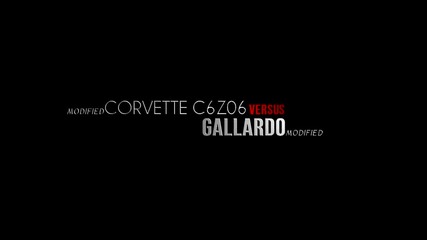 Улична гонка - Lamborghini Gallardo vs. Corvette