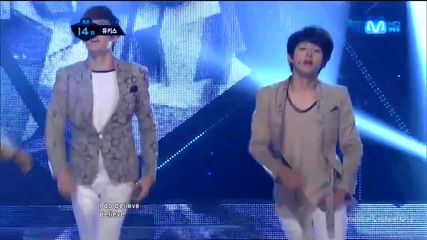 (hd) U-kiss - Believe ~ M Countdown (21.06.2012)
