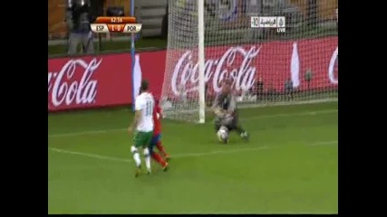 World Cup Испания - Португалия - David Villa гол !! 