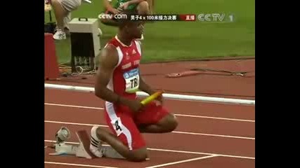Ямайка Печели Финал Щафета 4х100м В Пекин