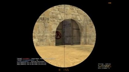 Headshot през стената с awp