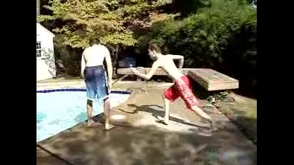 rko into the pool