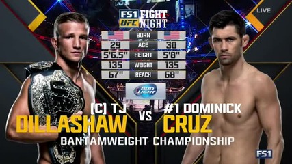 T.j. Dillashaw (c) vs Dominick Cruz (ufc Fight Night 81, 17.01.2016)