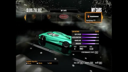 My cars in Nfs Shift Part 2