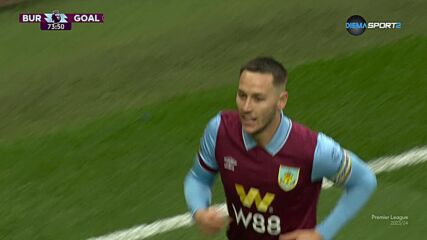 Burnley FC with a Goal vs. Brighton and Hove Albion