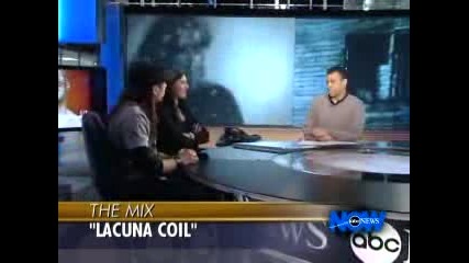 Интервю с Lacuna Coil за предаването The Mix
