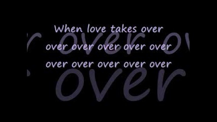 David Guetta feat. Kelly Rowland - When Love Takes Over Tekst
