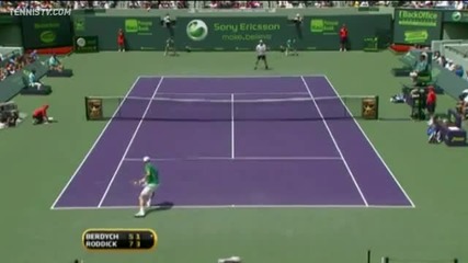 highlights Berdych vs Roddick - Sony Ericsson Open - Miami 2010 