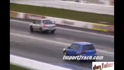 Subaru Wrx Sti Vs Volkswagen R32 Golf 