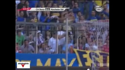 Бока Хуниорс - Манчестър Ю. 0 - 1 страхотен гол от пряк свободен удар на Андерсон (ауди къп) 29.07.0