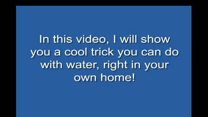 Amazing Water Trick! How to Suspend Water Without a Cup!