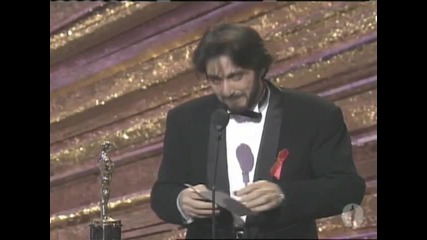 Al Pacino winning Best Actor for Scent of a Woman