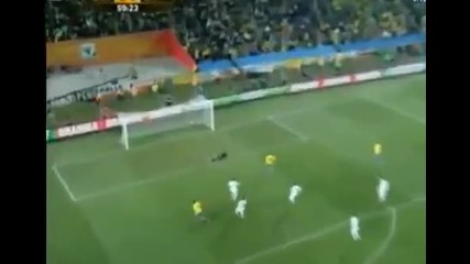 World Cup Бразилия 3 - 0 Чили гол на Робиньо 