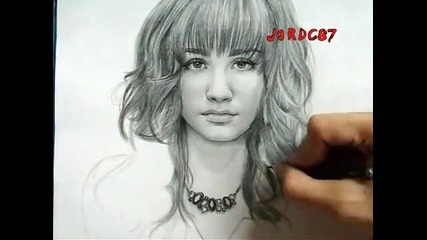 Рисунката направо оживя! Епизод 3 Портрет на Demi Lovato