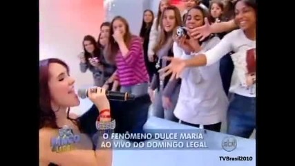Domingo Legal - Dulce Maria canta No se parece 15 08 2010 
