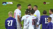 Фратрия ще доиграе двубоя с 10 човека след червен картон на Айвън Ангелов