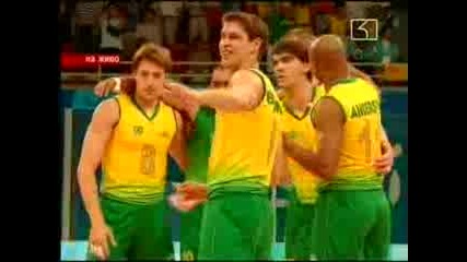 Волейбол Бразилия - Египет 3 - 0 ( Пекин - 2008 )