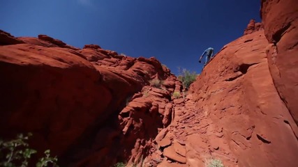 Trials Riding on Killer rocks in Moab - Jeremy Vanschoonhove
