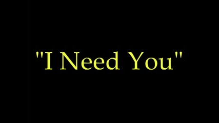 Sean Garrett - I Need You