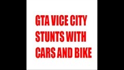 gta-vc stunts with cars and bikes